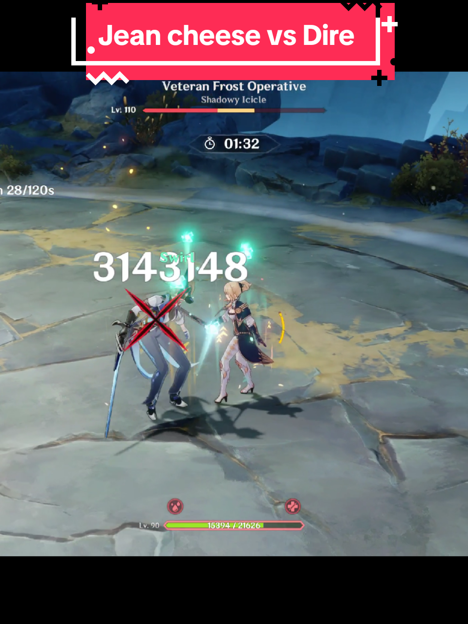 It started so well too. But hey still counts. I might come back to this to see if I can hit 3 in a row but it's so tedious. #GenshinImpact #jean #arlecchino #bennett #xilonen 