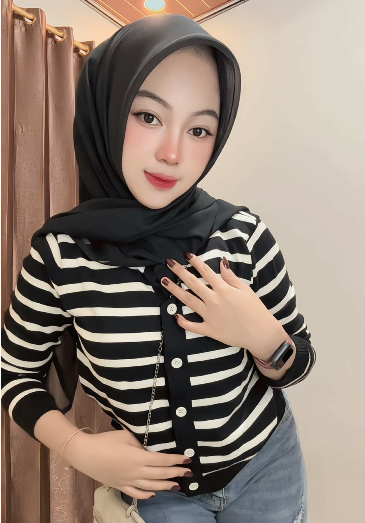 🤍 @studio pp  #ootdhijab #ootdfashion #cardigan 