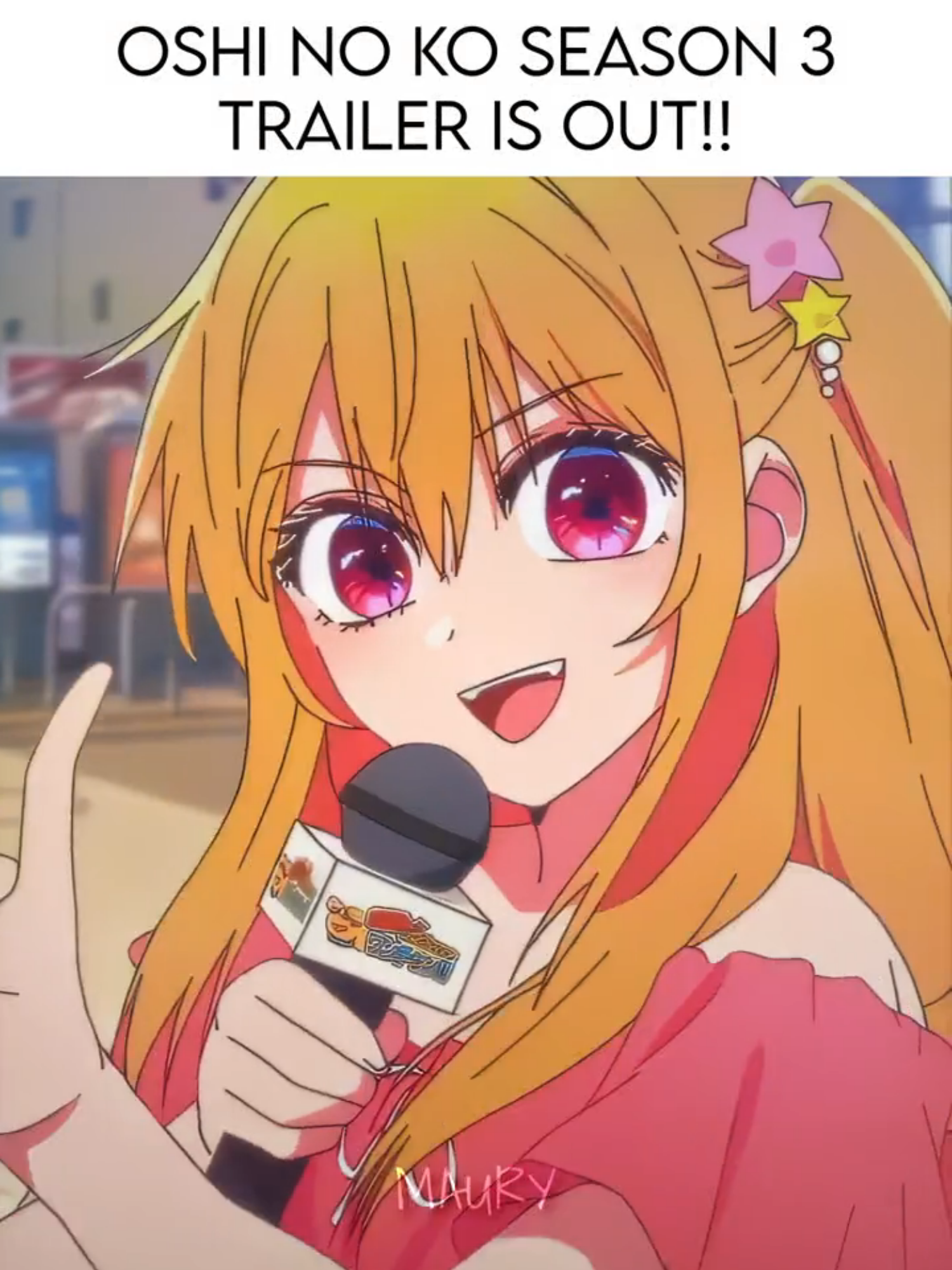 Oshi No Ko S3 Trailer is Out!! #rubyhoshino #oshinoko #anime #animeedit