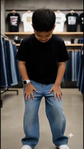 Celana Jeans Anak Skena Gombrong Unisex Celana jeans Gombrong anak usia 7-16 Tahun 