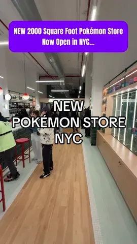 NEW 2000 Square Foot Pokémon Store in NYC📍Poké Court - located in the Meatpacking District at 📍412 W 13th Street New York, NY 10014 #nyc #NewYork #travel #visitnyc #nybucketlist 