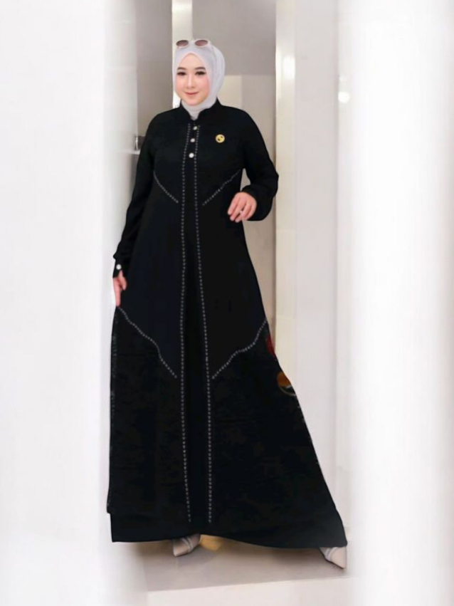 peony maxi, OOTD brokat terbaru, busui friendly, cocok untuk semua usia, gamis abaya brokat terbaru. gamis brokat best seller#gamis #gamisbrokat #gamisabaya #dress #fashion 