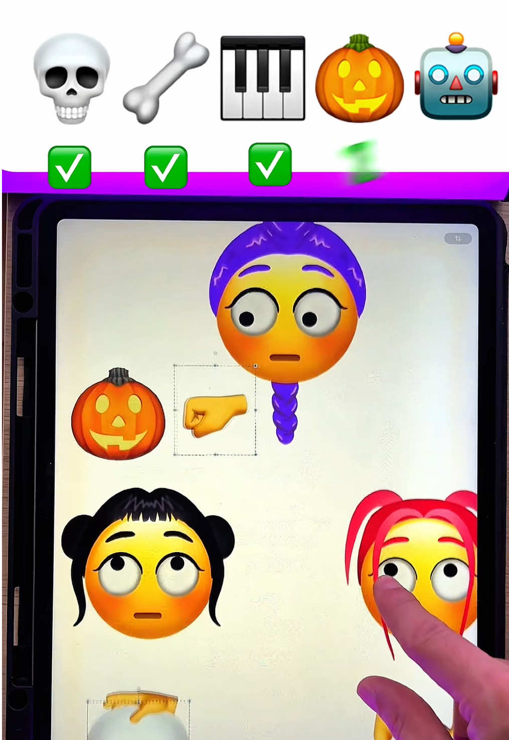 I play emoji K-POP song💀🖤Zoey ❤️Mira 💜Rumi #demonhunters #kpop