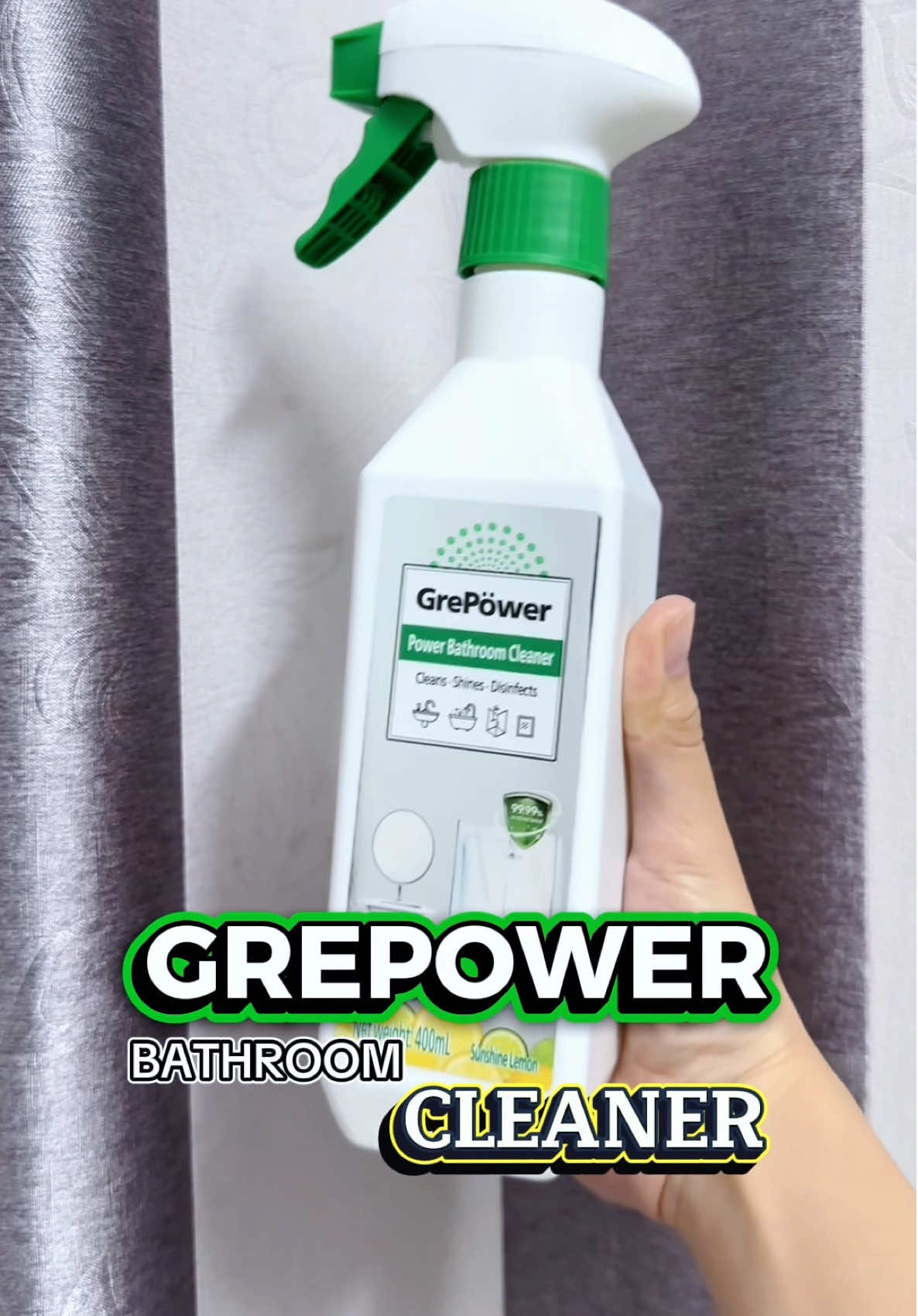 Mùi ẩm mốc trong toilet là ám ảnh tuổi thơ, còn giờ thì 1 chai GrePower lo hết ✅ @Grepower Việt Nam   #chaitaydanang #tayruadanang #taydananggrepower #viral #tiktok 