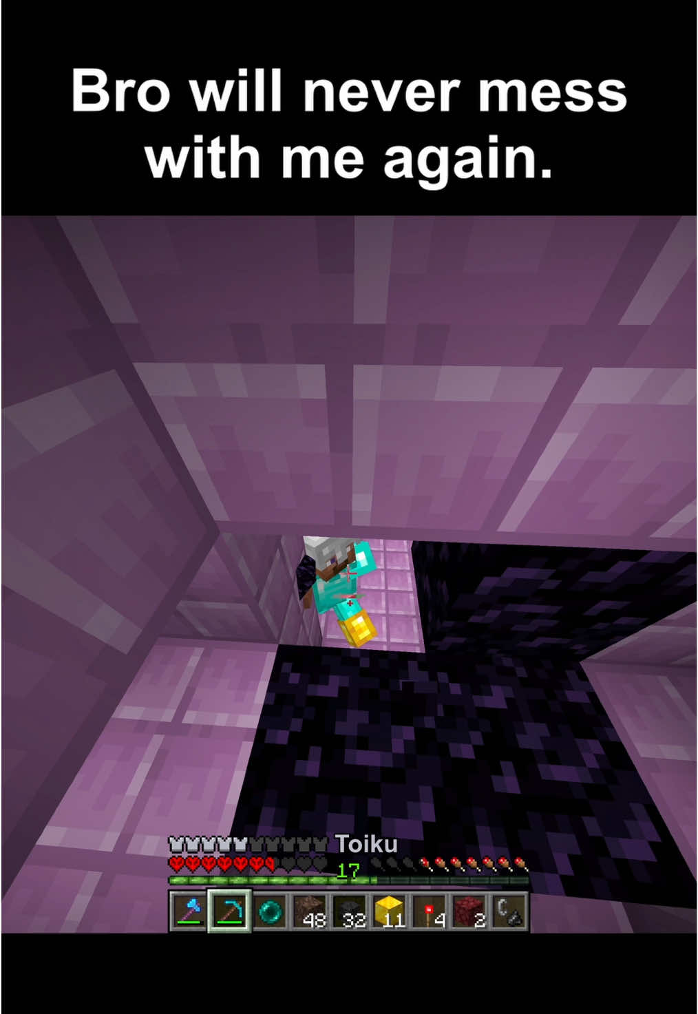 Don’t make me mad again. #Minecraft #minecraftmemes 