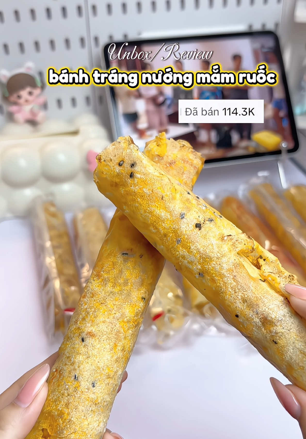 Combo 30 bánh tráng nướng mắm ruốc giòn rụm thơm ngon 😋#banhtrangnuongmamruoc #banhtrangnuong #anvat #fyp #lin203 