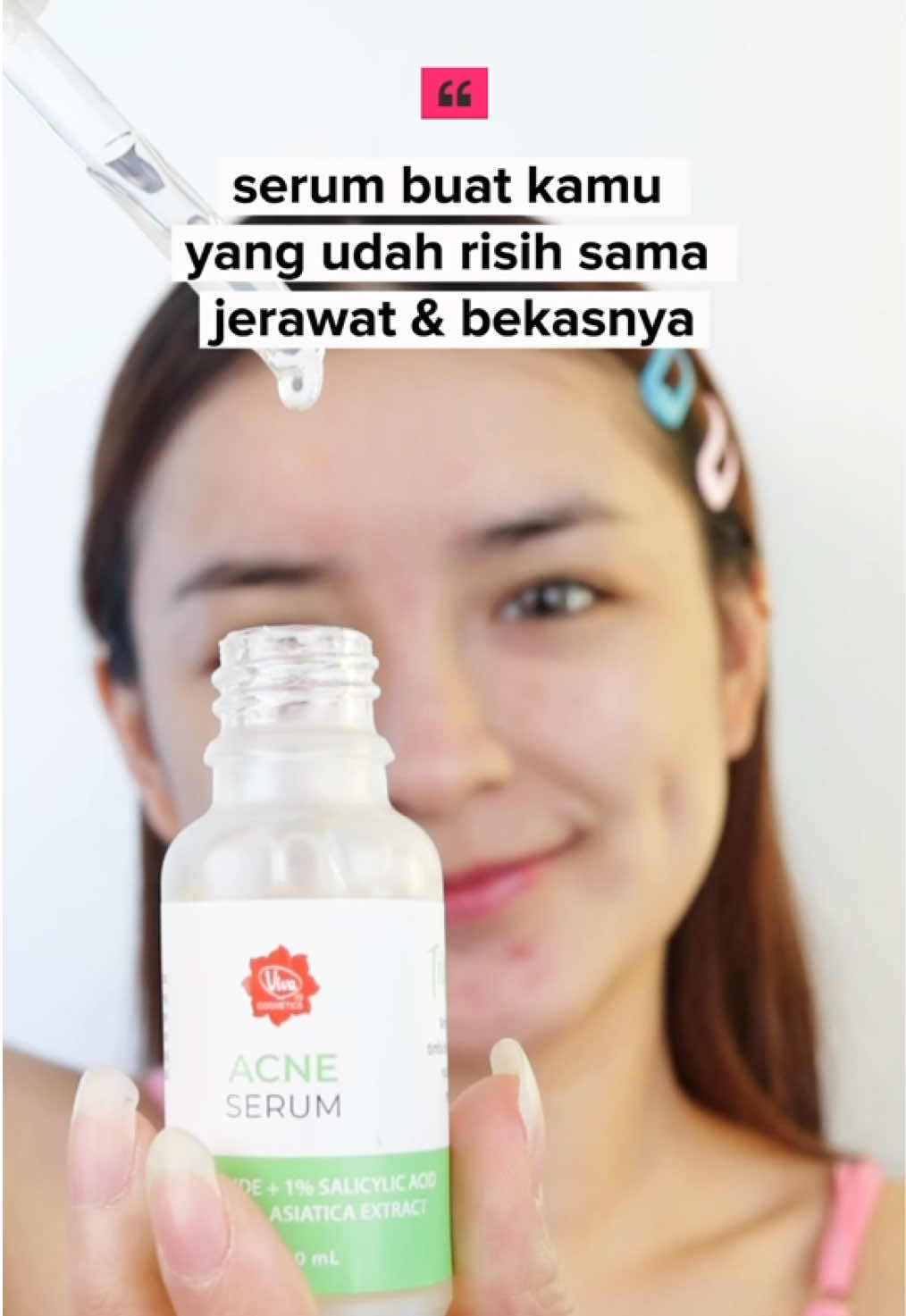 Serum yang bikin jerawat move on 😏💕 #acneserum #serumjerawat #skincareviva 