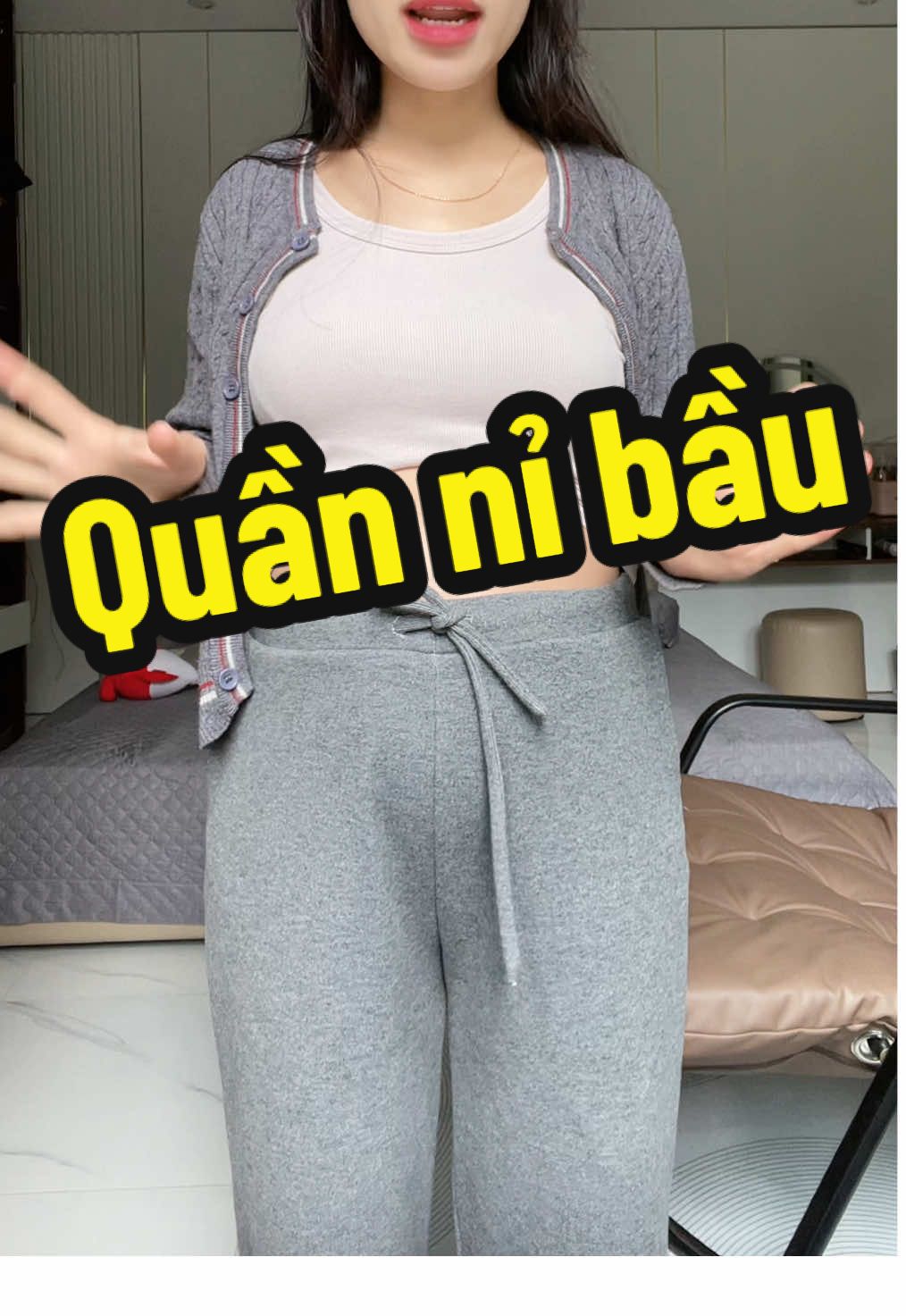 Quần nỉ bầu dáng xuông dây rút siêu ấm đủ màu đủ size #quanni #quannibau #quanbaudai #quanbaudayrut #quanniam 