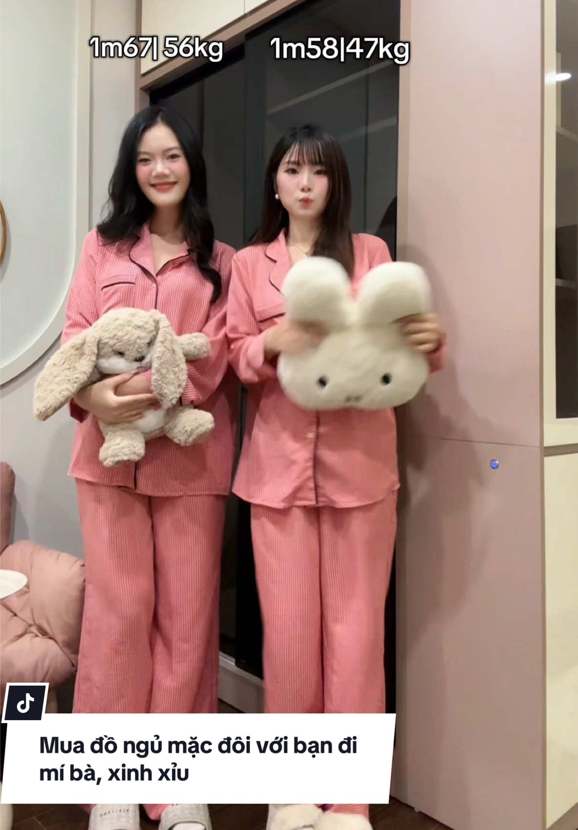 Chị mặc S, e mặc M nhưng xinh như nhau 😘