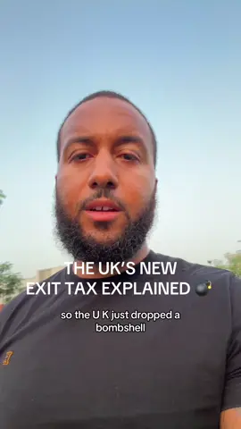 If you want me to do a breakdown on how to exit most efficiently comment “help” and I’ll do one tomorrow  UK just announced a potential 20% exit tax for people leaving the country even if they move to Dubai. This is bigger than most realise. They’ll tax your gains as if you sold everything the day you left. #UAE #Dubai #Investing #TaxFree #UKExitTax   