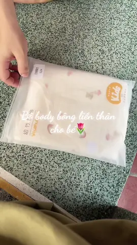 Bộ body liền thân cho bé sơ sinh, chất liệu trần bông dày dặn ấm áp🌸#dothudongchobe #aochobesosinh #aotranbongchobe #bodychobesosinh #gocnhorivew 