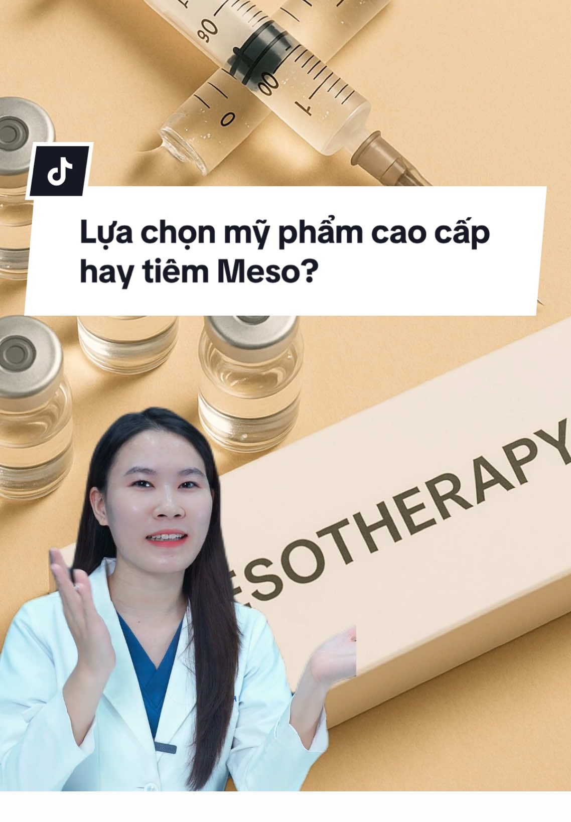 Lựa chọn mỹ phẩm cao cấp hay tiêm Meso? #bslienbeauty #chiasekienthuc #xuhuong #myphamcaocap #tiemmeso 