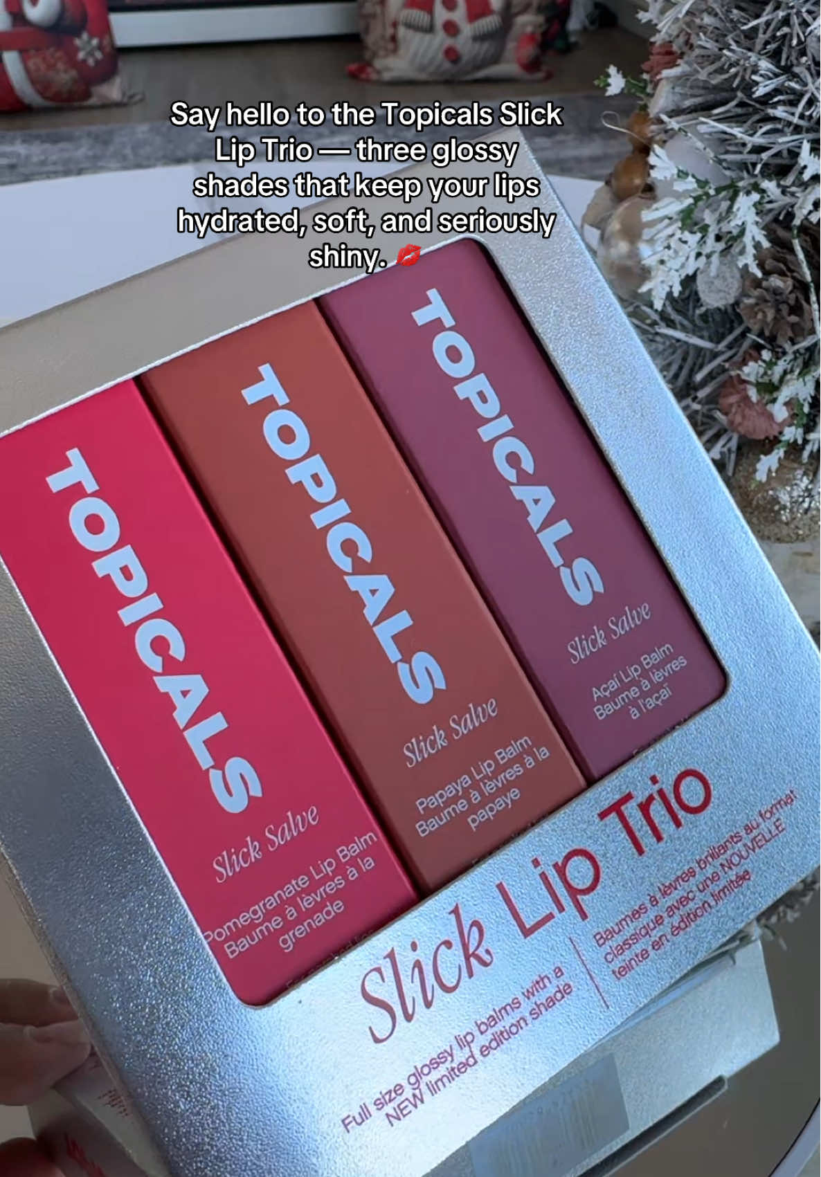 Hydration, shine, and color all in one. The Topicals Slick Lip Trio keeps your lips soft, glossy, and ready for every look! #GlossyLips #TopicalsLove @TOPICALS #TikTokShopCreatorPicks #LipCareEssentials #mia_manhattan_ny 