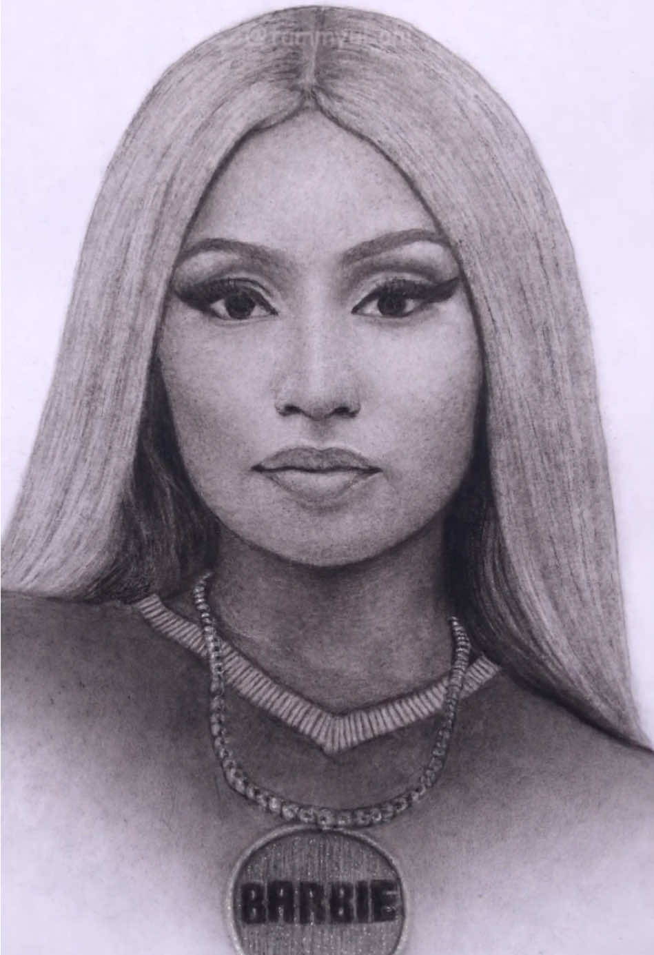 How to draw Nicki Minaj in 60 seconds!✨ #art #freestyle #nickiminaj #highschool #fyppppppppppppppppppppppp @Nicki Minaj 