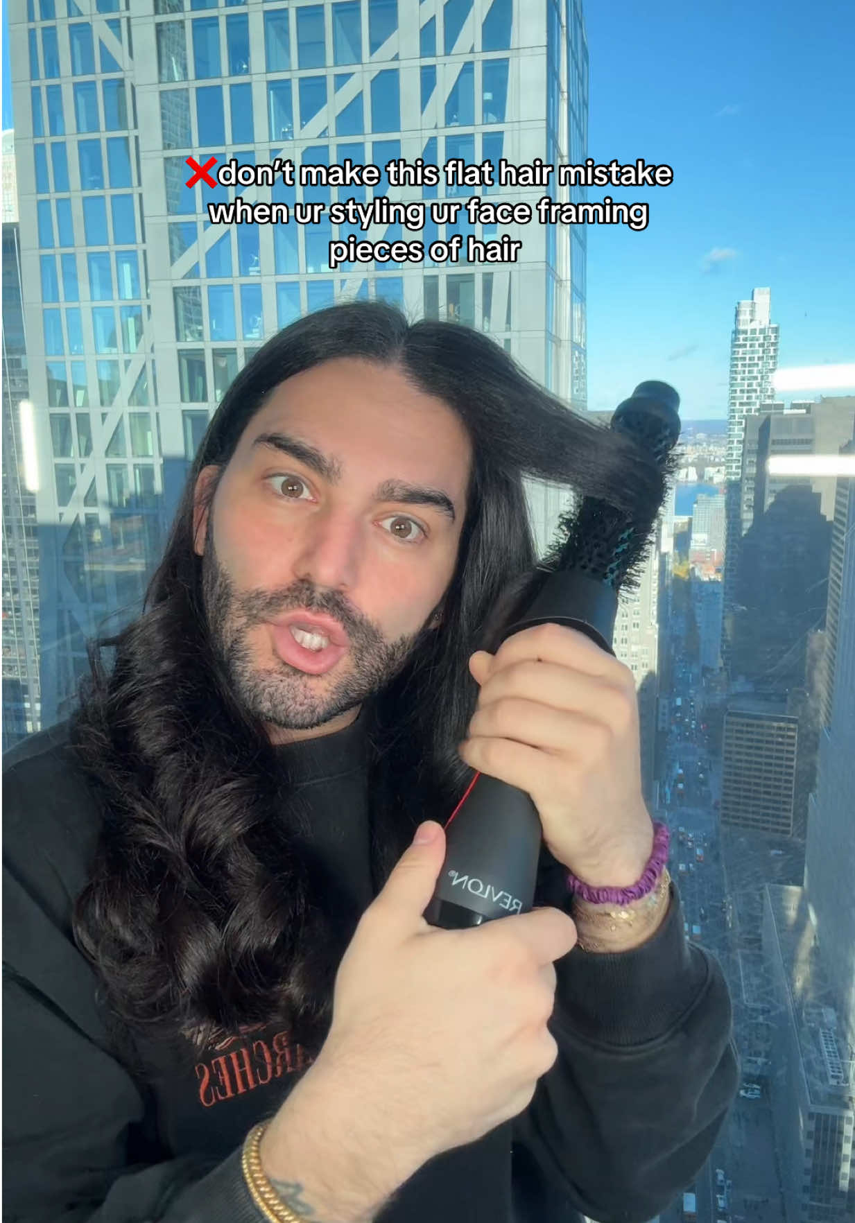 the front pieces of ur hair are the most important!! So it’s worth putting a little extra time into how u style them. Use this hair tip to give u those perfect hairtok trending face framing front pieces that are lifted at the root and curled at the ends 💁‍♀️💁‍♀️