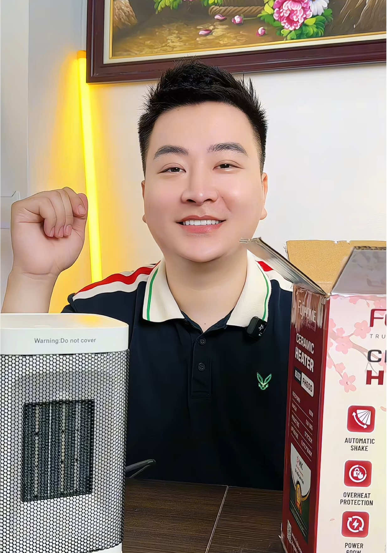 Quạt sưởi gốm mini các bác ơi siêu xinh ạ bác nào chưa mua không ạ #obsdgr #ongbosinhdoi #obsd #xuhuong 