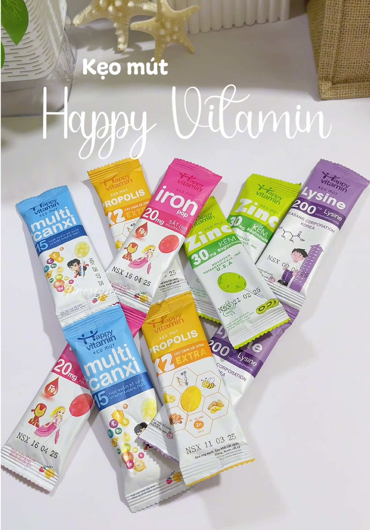 Để bé vừa được mút kẹo ngon thỏa thích, vừa được bổ sung vitamin tốt cho bé - Kẹo mút nhà Happy Vitamin bé nào cũng mê tít 🍭🍭🍭  #tinosayhi #xuhuong #happyvitamin #fyp