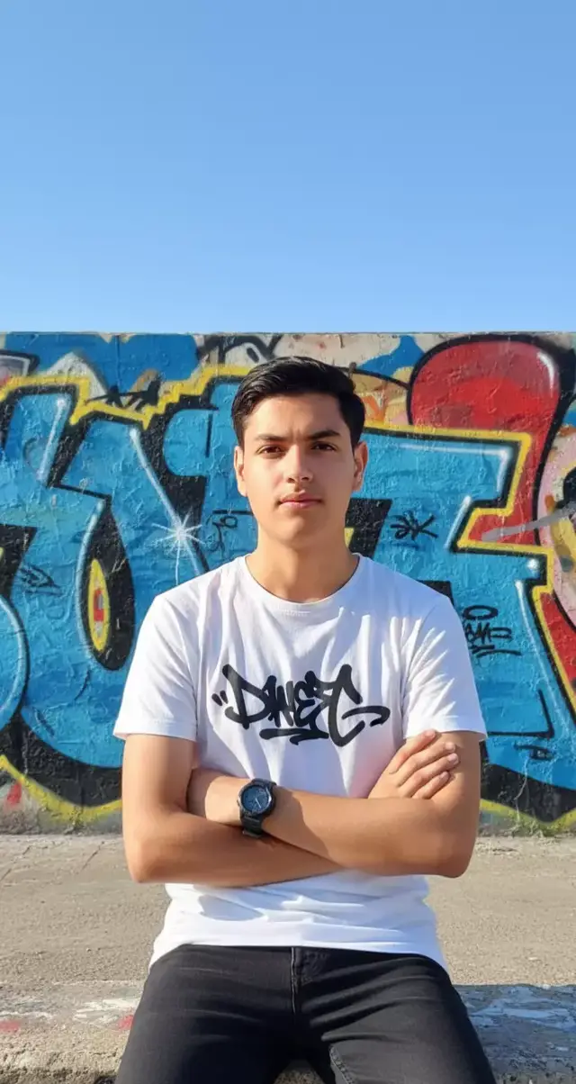 @❤️.-𝑺.𝑺-.𝐙𝐞𝐃𝐢𝐢😎 @❤️.-𝗛ᵃᵐᶻ𝗔-.𝗭𝗲𝗗𝗶𝗶😎 Create an ultra realistic DSLR portrait of me, replace my outfit with dark brown shalwar kameez, branded silver watch and lofer shoes. I'm setting comfortable on luxury chair and briefing to some guys ( male and female). In the background there is picture of some calligraphy. The background is soft and blurred. Keep my face 100% same as in the reference image.