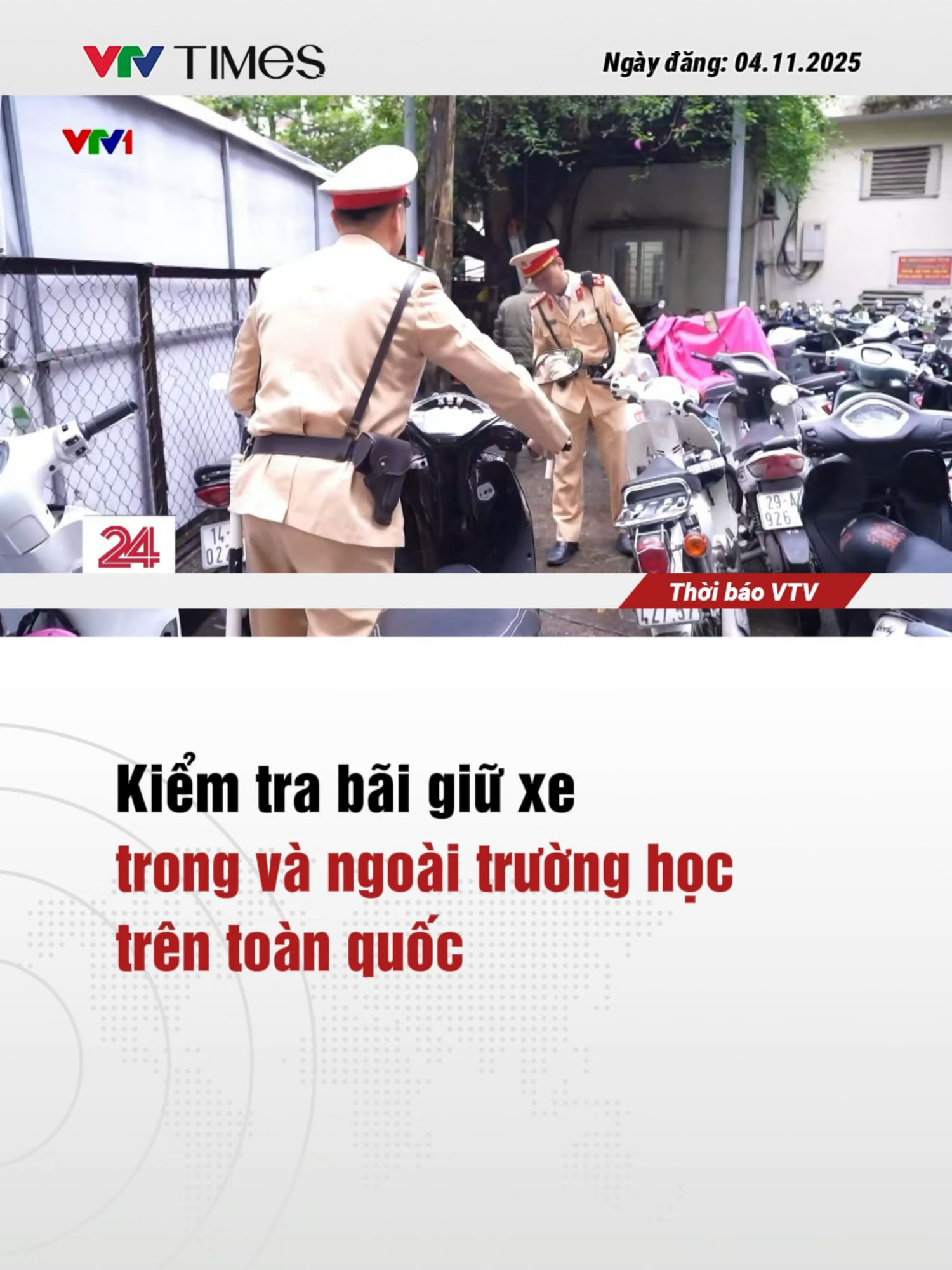 Qua đó, hàng nghìn trường hợp vi phạm đã được phát hiện, nhấn mạnh nhu cầu tăng cường quản lý và giáo dục ý thức an toàn giao thông trong môi trường học đường. #vtvtimes #tiktoknews #kiemtranhaxe #antoangiaothong #truonghoc