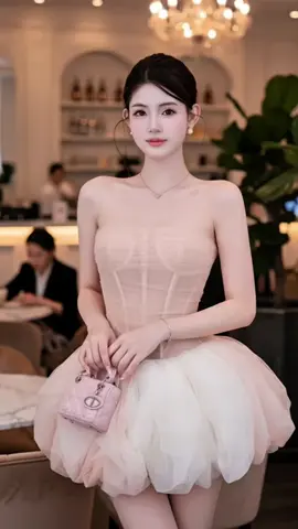 Váy cup ngực xoè bồng phối 2 màu phù hợp đi chơi đi tiệc xinh xắn sang chảnh #hongyfashion #vaycup #TikTokFashion #xuhuongthoitrang 