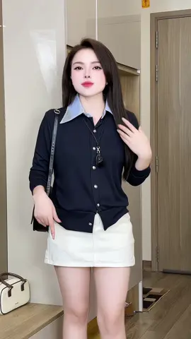 Áo len  thiết kế phối cổ sơ mi diện vừa nhẹ nhàng vừa xinh sang lại thanh lịch 😉   #aodetkim #thuntam #aothunnu #aolennu #aosomi