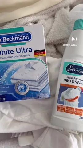 Fresh fits — Bright whites. All in ONE go! Trust me, Glowhite Ultra and Deo & Sweat Stain Remover don’t come to play. From makeup stains on your clothes and towels to sweaty tees and those stubborn marks on your kids’ school socks — they tackle it all in just one wash! These two powerhouses don’t just clean — they restore and retain the natural whiteness of your fabrics when used alongside your regular detergent. And yes, my video proves it!  Wondering how to use them? It’s super simple. Grab your Glowhite Ultra and Deo & Sweat Stain Remover via the link in my bio, or find them at Dis-Chem, Checkers, and Pick n Pay stores near you. Instructions? You’ll find them right on the back of the pack — easy, clear, and ready to get your whites glowing again.    #nosweatsummersa #lovewhatworkssa #drbeckmannsa @Dr. Beckmann South Africa @Brand Advisor #gifted 