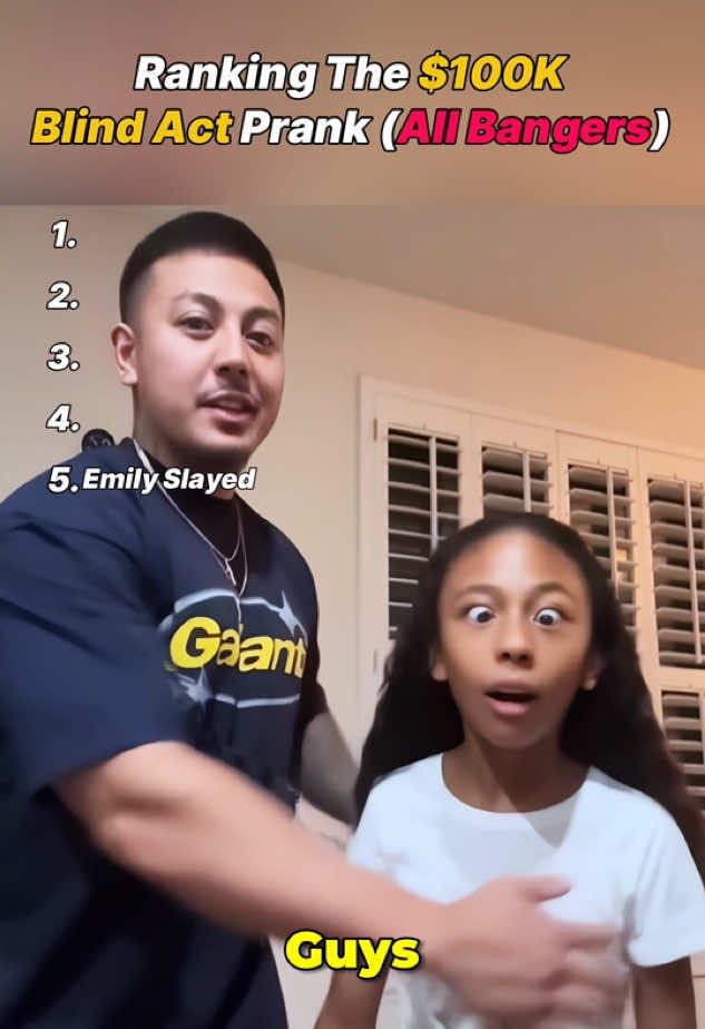 Emily slayed so hard!#ranking #top5 #prank #blind #funnytiktok 