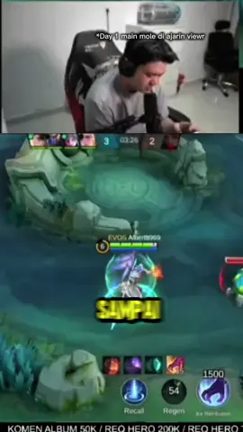 Ngajarin Ikan berenang 🗿#albert #evosesports #sanz #promomakanharian #MLBB 