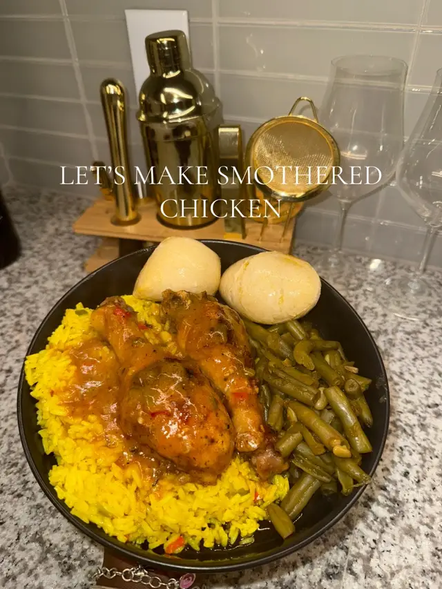 Dinner Ideas #EasyRecipe #cooking #tutorial #FoodTok #smotheredchicken 