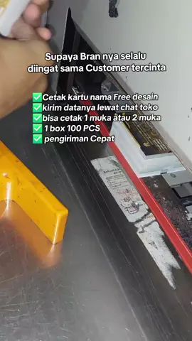 ✅️Cetak kartu nama Free desain ✅️kirim datanya lewat chat toko  ✅️bisa cetak 1 muka atau 2 muka ✅️ 1 box 100 PCS ✅️ pengiriman Cepat #cetakkartunama #kartunama #fyppppppppppppppppppppppp #fypage 