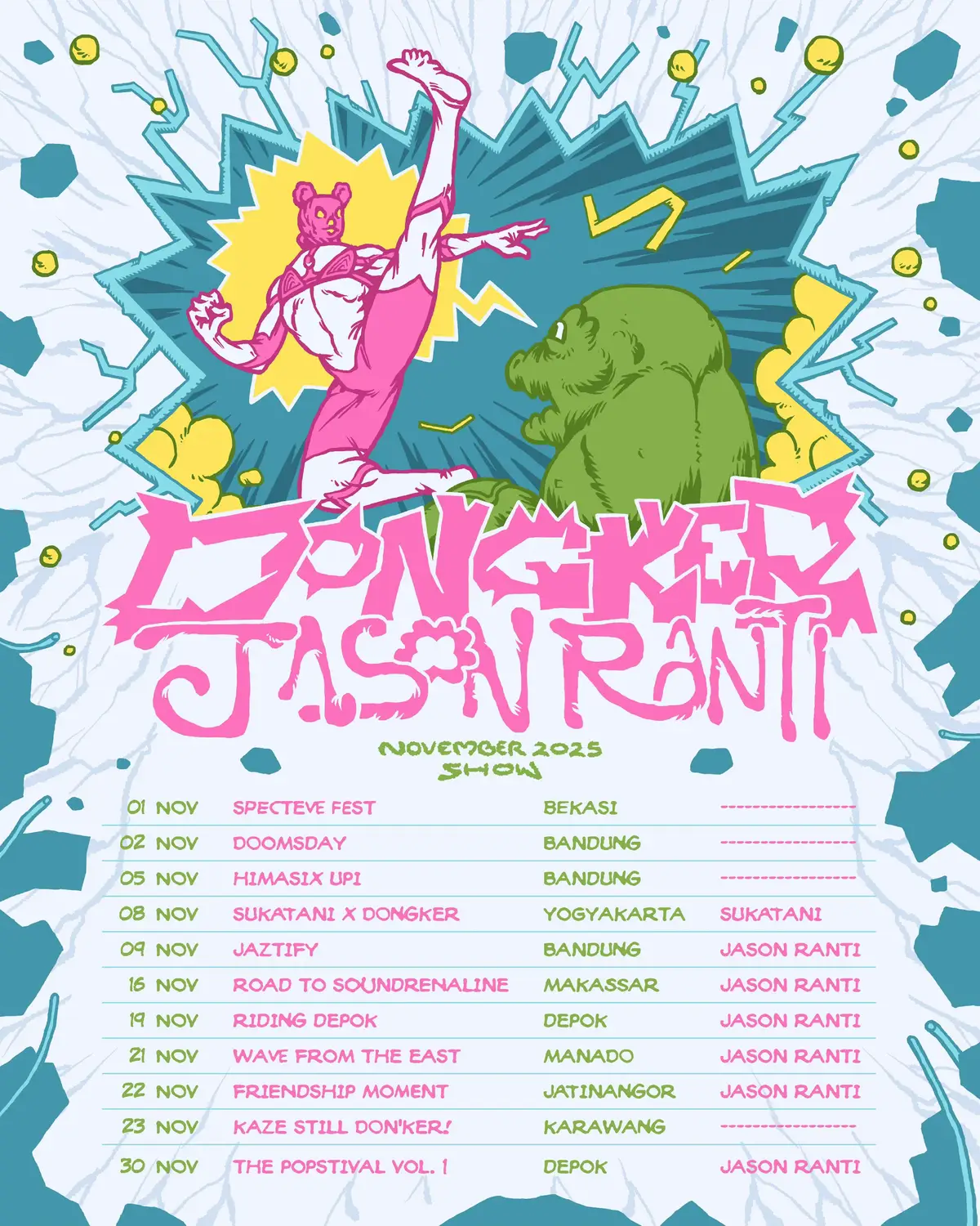 Berikut jadwal agenda Dongker di bulan November 2025 #whenyah. Jangan lupa tetap dukung agar kawan-kawan segera dibebaskan, salam sayang @Lembaga Bantuan Hukum Jakarta dkk. #fyp 