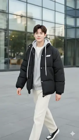 Áo Phao Béo Nam Nữ-Logo L1 - áo phao đại Hàn #aophao #aophaonam 