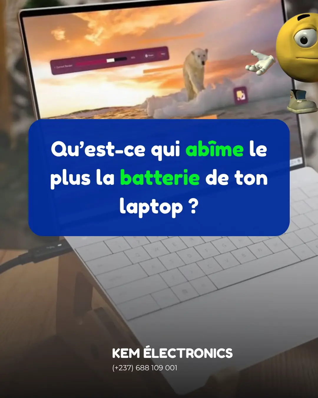 Ceci est une serie de photo ou j’explique comment proteger la batterie de son laptop cess astuce cer pour éduquer et aider les personnes procédant un laptop a evoluer et a améliorer leur connaissance en matière d’ordinateur portable la vous pourriez avoir une meilleure autonomie pour votre pc et autre appareil parceque meme les batteries de telephone fonctionne de la meme manière 😎 #TechTips #laptop #batterie #laptopdeals #douala 