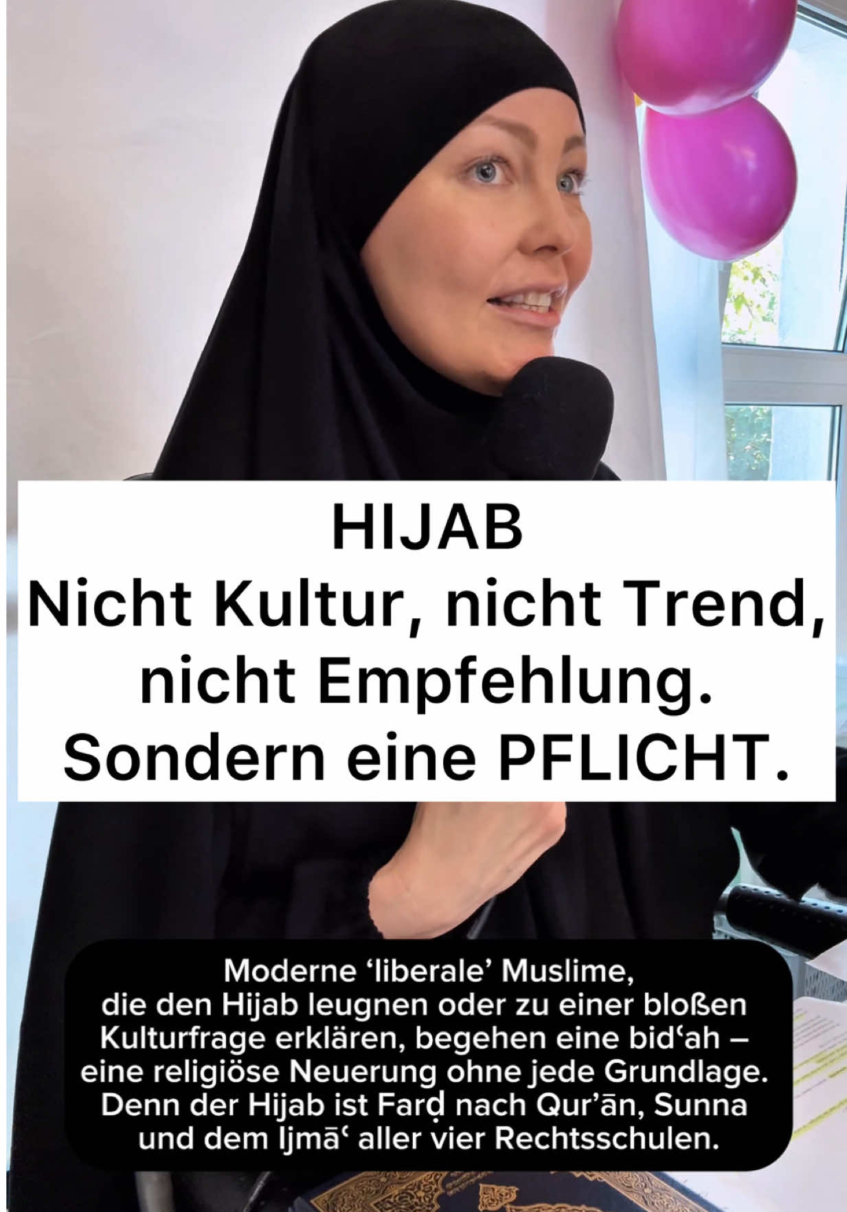 Ich spreche zu meinen jungen Schwestern im Islam: Ich dachte früher, Stärke bedeutet hart zu wirken, laut zu sein oder körperlich überlegen. Doch innen blieb nur Leere. Erst als Allah mir den Weg zum Islam öffnete, lernte ich, was echte Stärke ist:  Gebet, Demut und Gehorsam. Und ja – der Hijab gehört dazu. Nicht als Kultur, nicht als Trend, nicht als Empfehlung. Sondern als Pflicht. Moderne Stimmen, die den Hijab leugnen oder zu einer kulturellen Frage erklären, weichen vom Weg ab. Das ist eine bidʿah – eine Neuerung ohne Grundlage, denn der Hijab ist farḍ nach Qur’ān, Sunna und dem Ijmāʿ der Gelehrten. Ich wurde nicht stark, als ich boxte. Ich wurde stark, als ich meinen Hijab anzog. #hijab #muslime #deutschland #gesellschaft #islam 