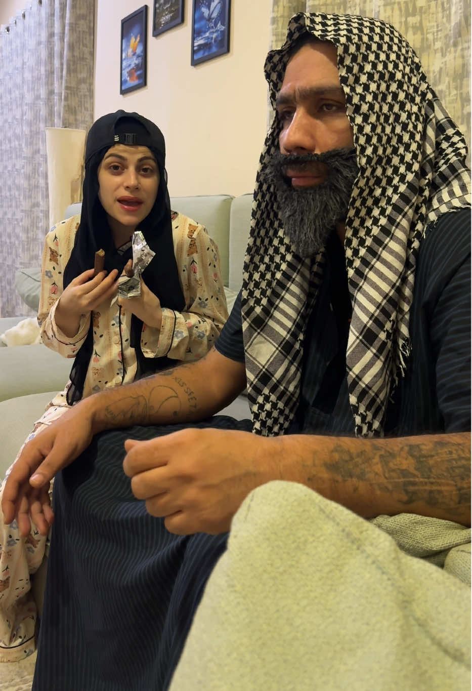 البنت الكريمة😂😁#ام_سيف #جيفارا_العلي #نانو 