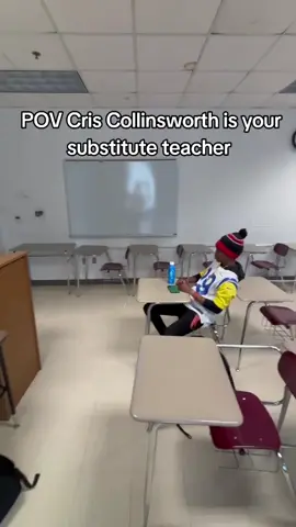 POV Cris Collinsworth is your substitute teacher #foryoupage #fyp #patrickmahomes #criscollinsworth #schoollife 