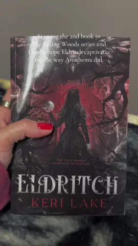 Anathema was SO GOOD.. easily one of my favorite reads this year. Really hoping Eldritch holds up to it! #BookTok #fantasy #fantasybooktok #eldritch #BookRecommendations 
