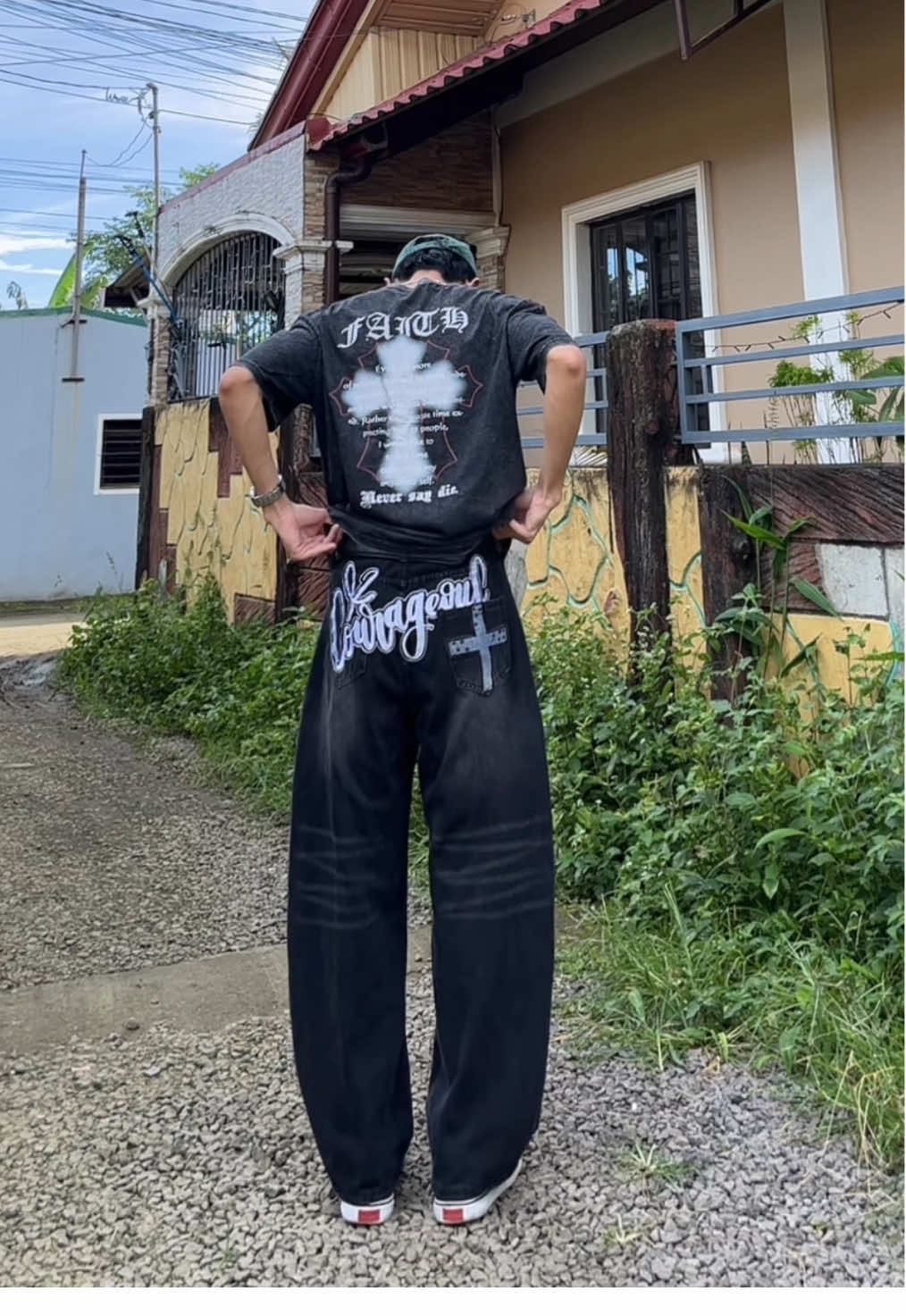 sobrang angas na pants, click the yellow basket below!🫡 #blackpants #baggyjeans #blackjeans #fyp #foryou 