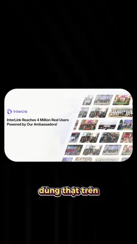 4 triệu con người thật – 1 hành trình thật. Đây không chỉ là con số, mà là sức mạnh của niềm tin, kết nối và cộng đồng toàn cầu. 🌍 Khi con người thật cùng nhau xây dựng giá trị thật, không gì là giới hạn. 💪 #RealHumanNetwork #FutureWallet #Web3Vietnam #AmbassadorProfile #interlinknetwrok