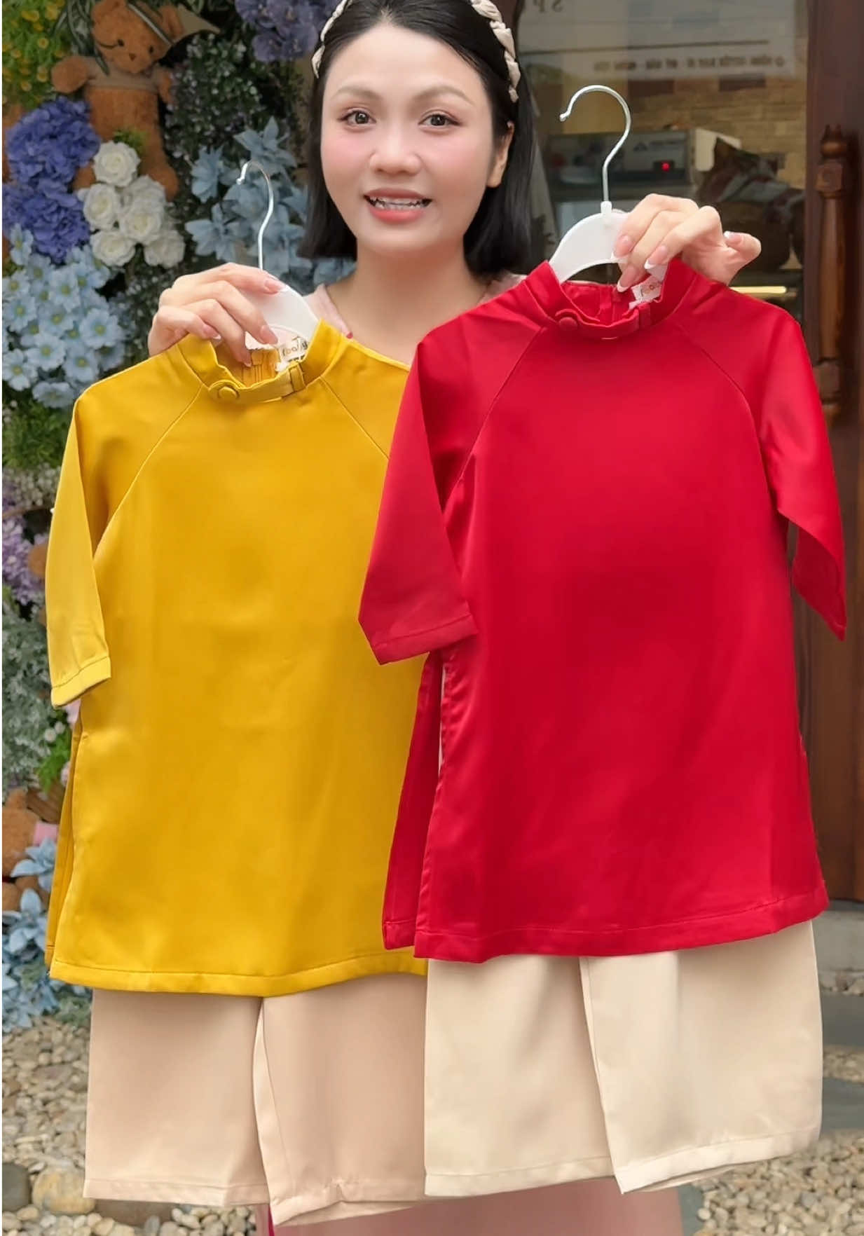 Bộ áo dài trơn bé trai bé gái chất liệu lụa tơ tằm sịn sò #megiangcogu #quanaotreem #aodaichobe #aodaitreem #aodaicachtanchobe 