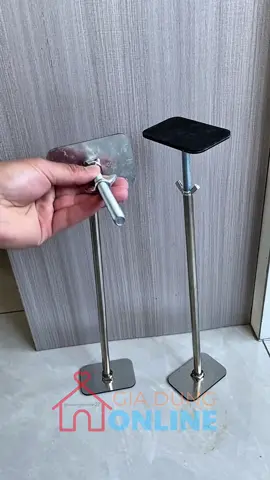 1592 - Thanh chống inox cho bồn rửa, tủ kệ đa năng có ren xoay điều chỉnh chiều cao