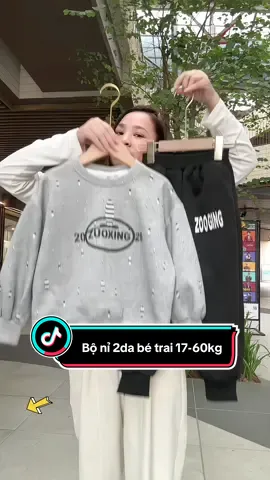 Bộ nỉ thu đông bé trai 17-60kg chất nỉ 2da mềm mịn co dãn giữ nhiệt tốt. #megaoreview123 #quanaotreem #bonibetrai #setbobetrai #bothudongbetrai 