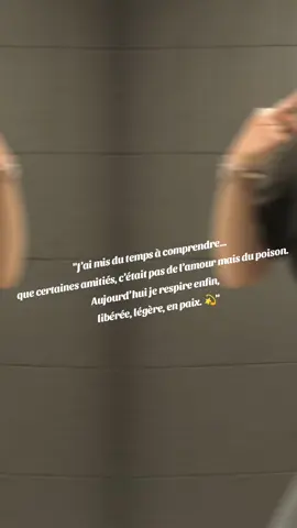 J’ai trié, j’ai coupé, j’ai avancé. Les fausses amitiés, c’est plus pour moi. Merci pour la leçon, je garde la paix, pas les parasites ✌️ #findugame #FemmeForte #amitietoxique     --- ✨ Version douce mais puissante : Se libérer d’une amitié toxique, c’est pas une perte… c’est une renaissance. J’ai choisi la paix, pas le chaos 💖