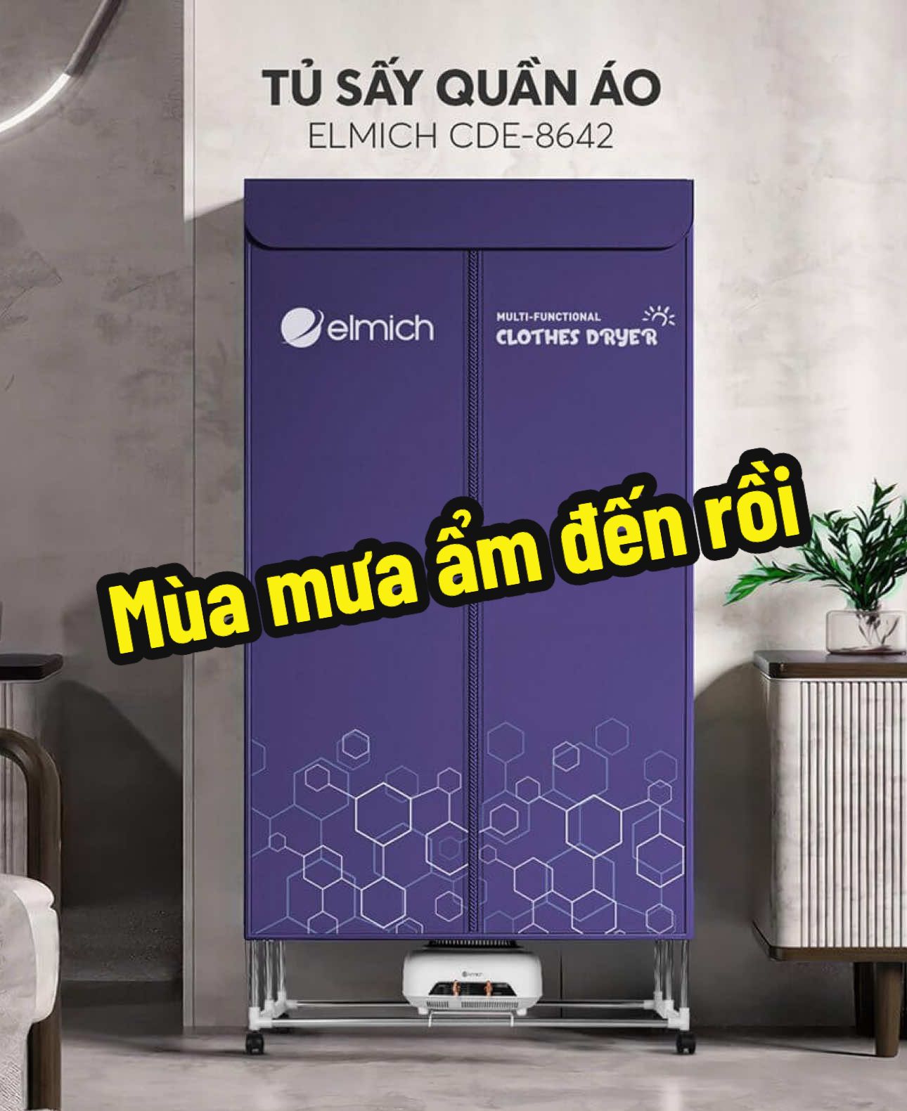 Tủ sấy quần áo Elmich CDE-8642 #tusayquanao #tusay #elmich 