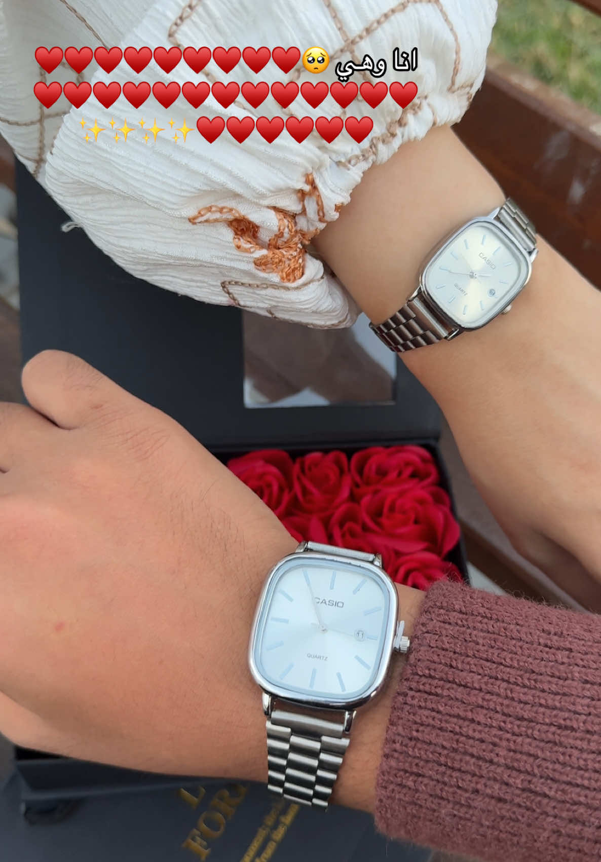 انا وهي 🥺♥️♥️♥️♥️♥️♥️♥️♥️♥️ ♥️♥️♥️♥️♥️♥️♥️♥️♥️ ساعتين كابلز تحفه ♥️♥️♥️♥️♥️♥️♥️🫶🏻#هدية #ساعه #كابلز 