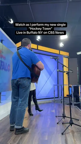 Crazy my song “Hockey Town” has taken off like it has. You can hear the whole song now on Spotify too! Thanks to Daytime Buffalo for having me ❤️🦬🎶. #buffalony #cbsnews #livemusic #indierock #daytimebuffalo 