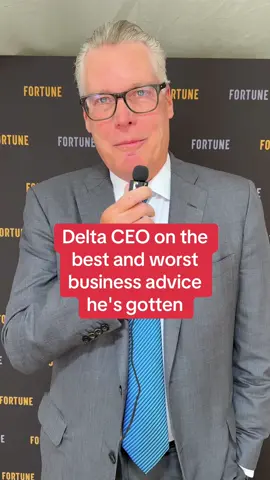 Delta CEO Ed Bastian shared the best—and worst—business advice he’s ever received while attending the #FortuneGlobalForum. #advice #career #business #leader #leadership #Fortune #success #Delta #DeltaAirLines #CEO 