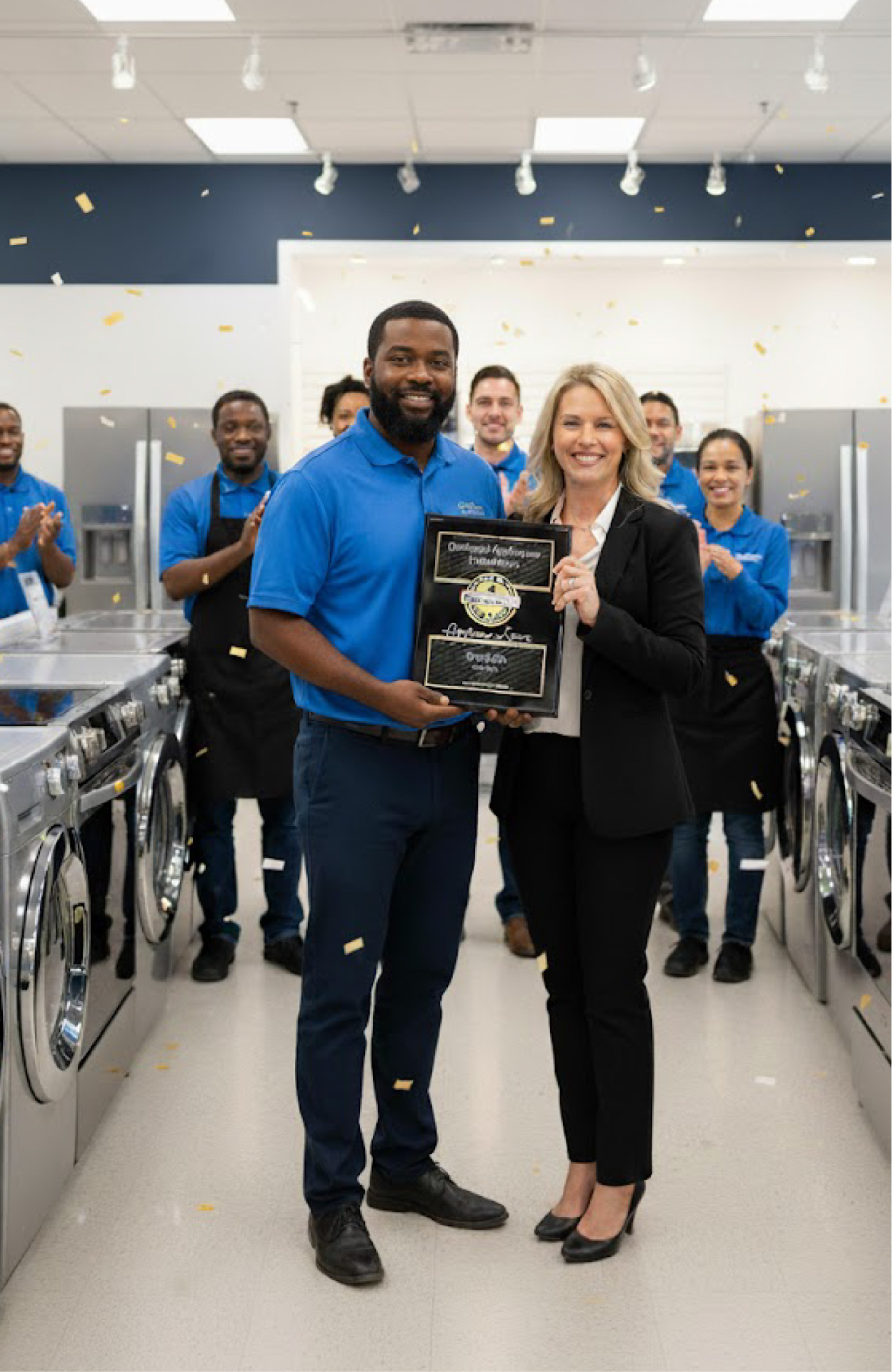 Had to jump on the flex trend... for best 2025 business rate Appliance Store in Snellville Georgia 🏆 #GwinnettAppliances #BestInSnellville #ApplianceStore #2025AwardWinner #SnellvilleGA