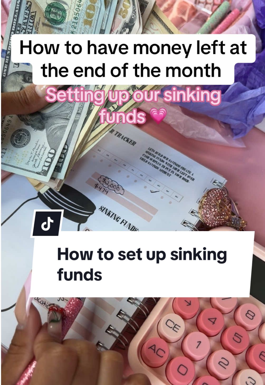 How to create a sinking funds with our budget planner and binder 💖 #jaliyahkreationz #Budgeting #cashstuffing #budgetplanner #budgetbinder 