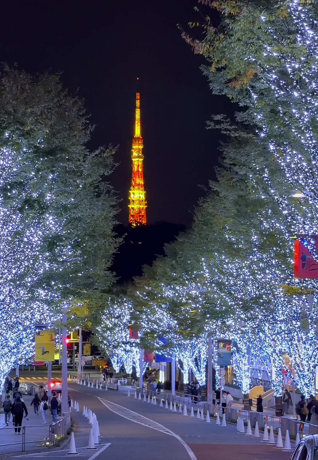 【絶景イルミ】今年も始まった人生1回は行ってみたいけやき坂の絶景イルミネーション2025🌃🎄🎅 開催会場： 六本木けやき坂通り（東京都港区・六本木ヒルズ内） 開催期間： 2025年11月4日（火）〜12月25日（木） 　　　※点灯時間：17:00〜23:00予定  内容テーマ：「SNOW＆BLUE」──白銀の世界と澄んだ青を基調に、約400 mの並木道を約93万灯のLEDが彩ります。  特長： “冬の風物詩”として20年以上にわたって続く人気イルミネーションイベント。 #イルミネーション#イルミネーション2025#けやき坂#白銀の世界#東京タワー